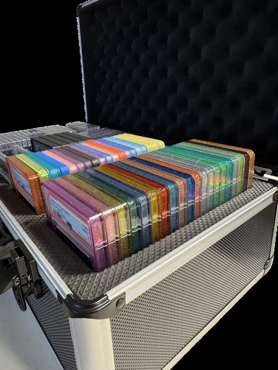 Maletín con slabs en bumpers de todos los colores